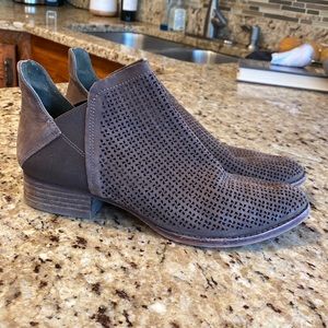 Vince Camuto brown cutout ankle bootie
